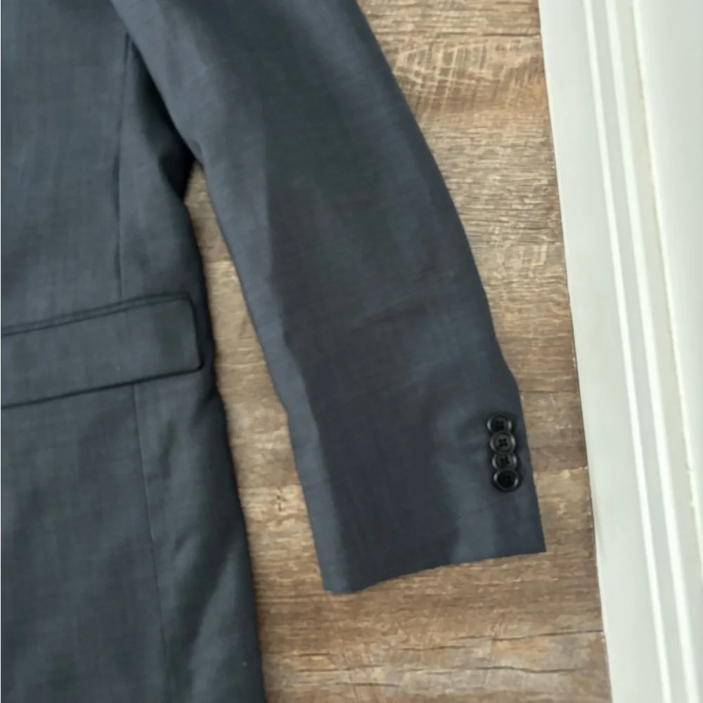 John Varvatos 2 piece suit navy sharkskin - Picture 5 of 9